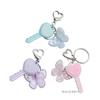Colorful Resin Keychain Candy Colored Heart Key Butterfly Keyring Phone Charm Jewelry for Fashionable Individuals