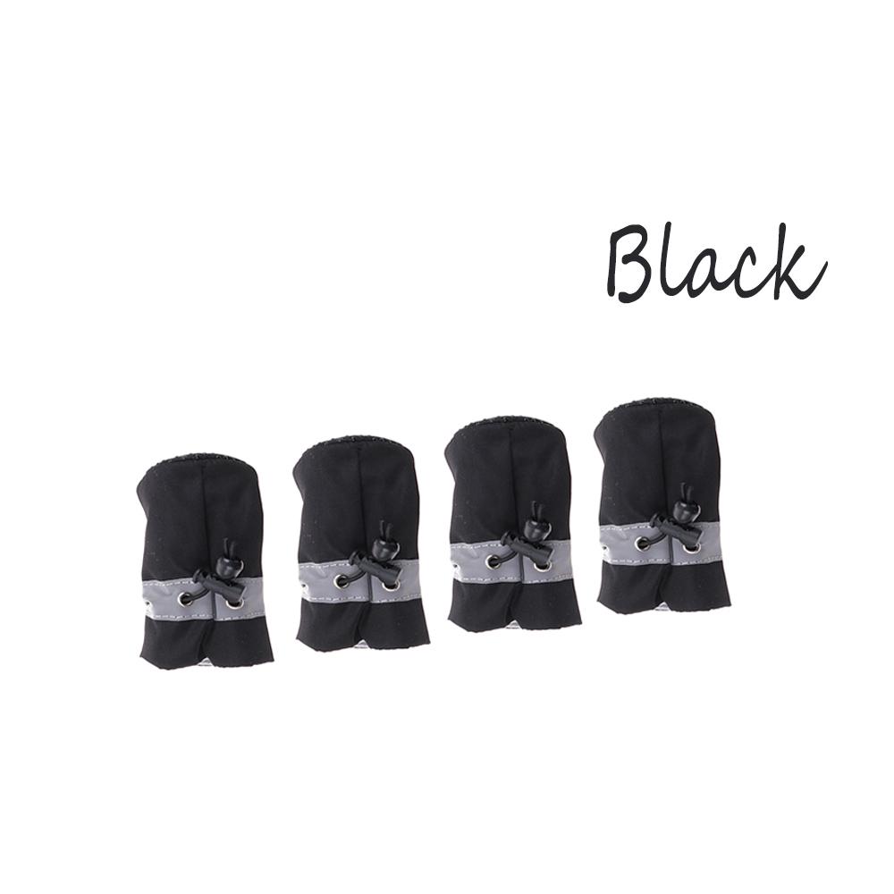 4pcs New Protective Fashion Dog Shoes Puppy Warm Boots Waterproof Anti-slip Footwear