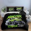 Monster Truck Graphic Design. Bedding Sets Duvet Cover Sets Duvet Covers Pillowcases(1* Duvet Cover 2* Pillowcases Without Duvet Insert)
