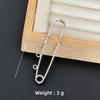 Colorfast Electroplated Safety Pin Brooch with Loop Holder for Sweaters and Pants