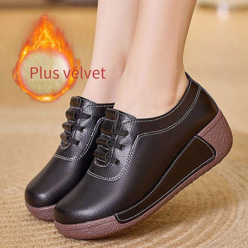 Купить Женские лоферы на платформе, красные повседневные элегантные ...