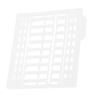 30Pcs Bait Stoppers Plastic Grid Type Strong Fish Hair Stopper for Carp Boat Lake River White