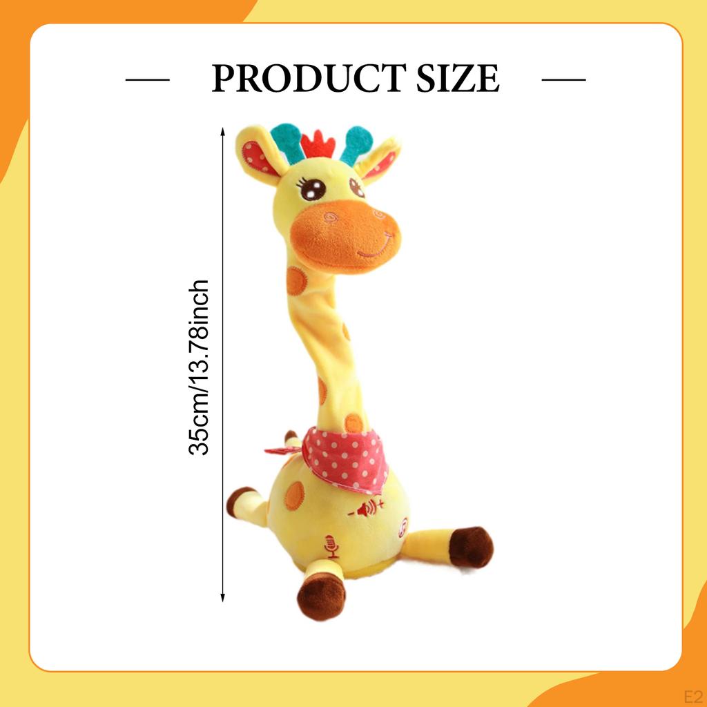 Volume Control Talking Giraffe Speaking Toy for Children Travel 1-3 Year Old