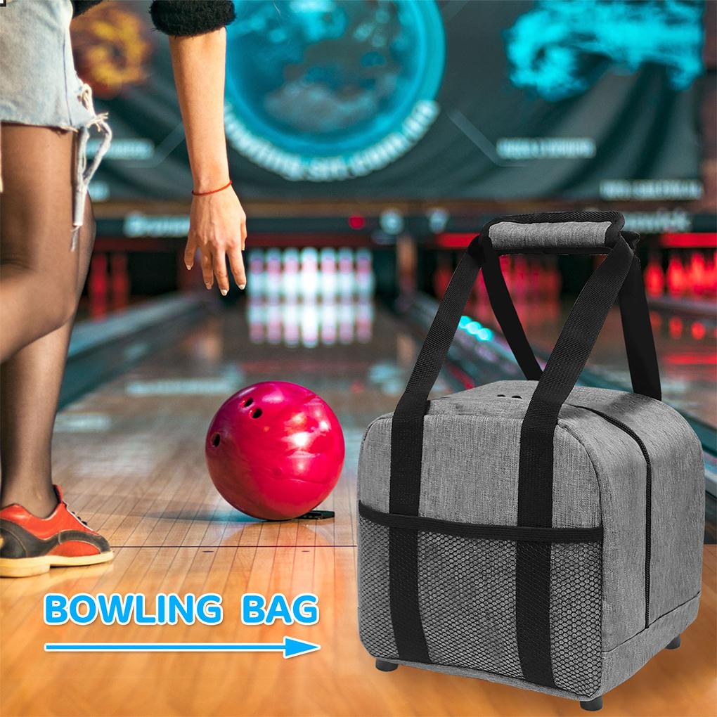 Portable Bowling Ball Tote Oxford Cloth Bowling Bag With Padded Ball Holder Durable and Stylish Packs Bowling Accessorie