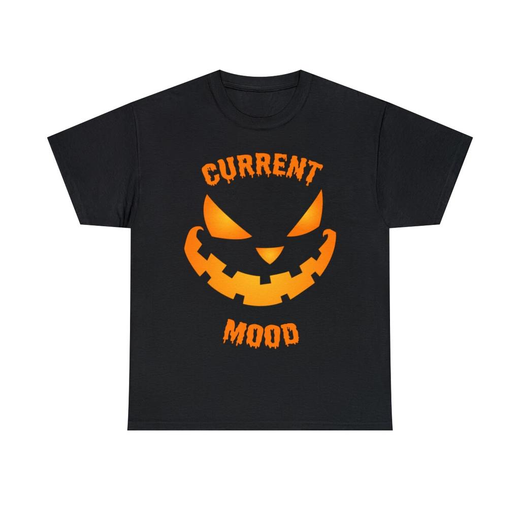 Current Mood Halloween Pumpkin Jack-O-Lantern Graphic Tee Shirt, S-5XL