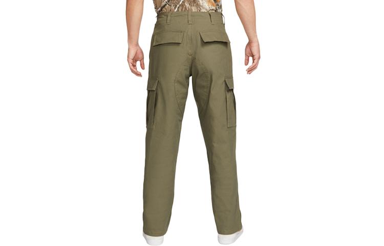 Nike Casual Pants Men's Medium Olive Green Moderate Cargo Pants FD0402-222