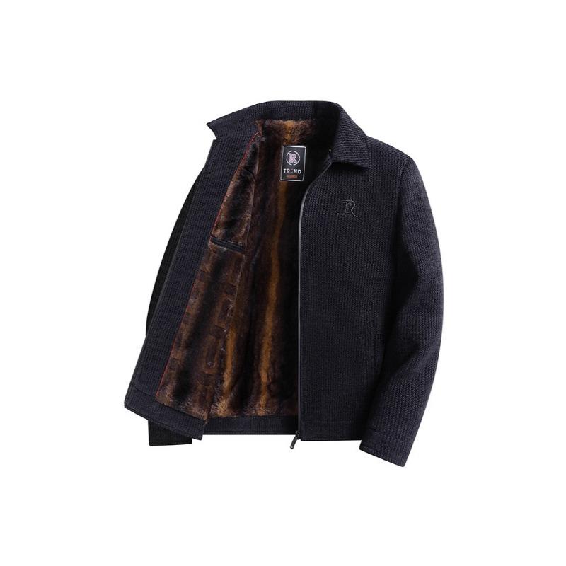 

Men s Dad Winter Fleece Thickened Jacket Padded Jacket Grandpa Middle Elder Chenier Padded Jacket Loose Jacket 195 (weight 170-95kg)