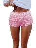 2025 Retro Lace Patchwork Skirt Shorts: Cross-Border Spicy Girl Spring/Summer Women's Hot Pants