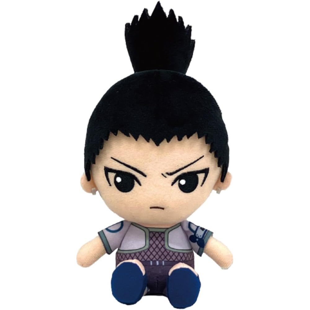 Bandai Namco Nui Naruto Shikamaru Chibi Plush Toy 20cm Soft Stuffed Figure