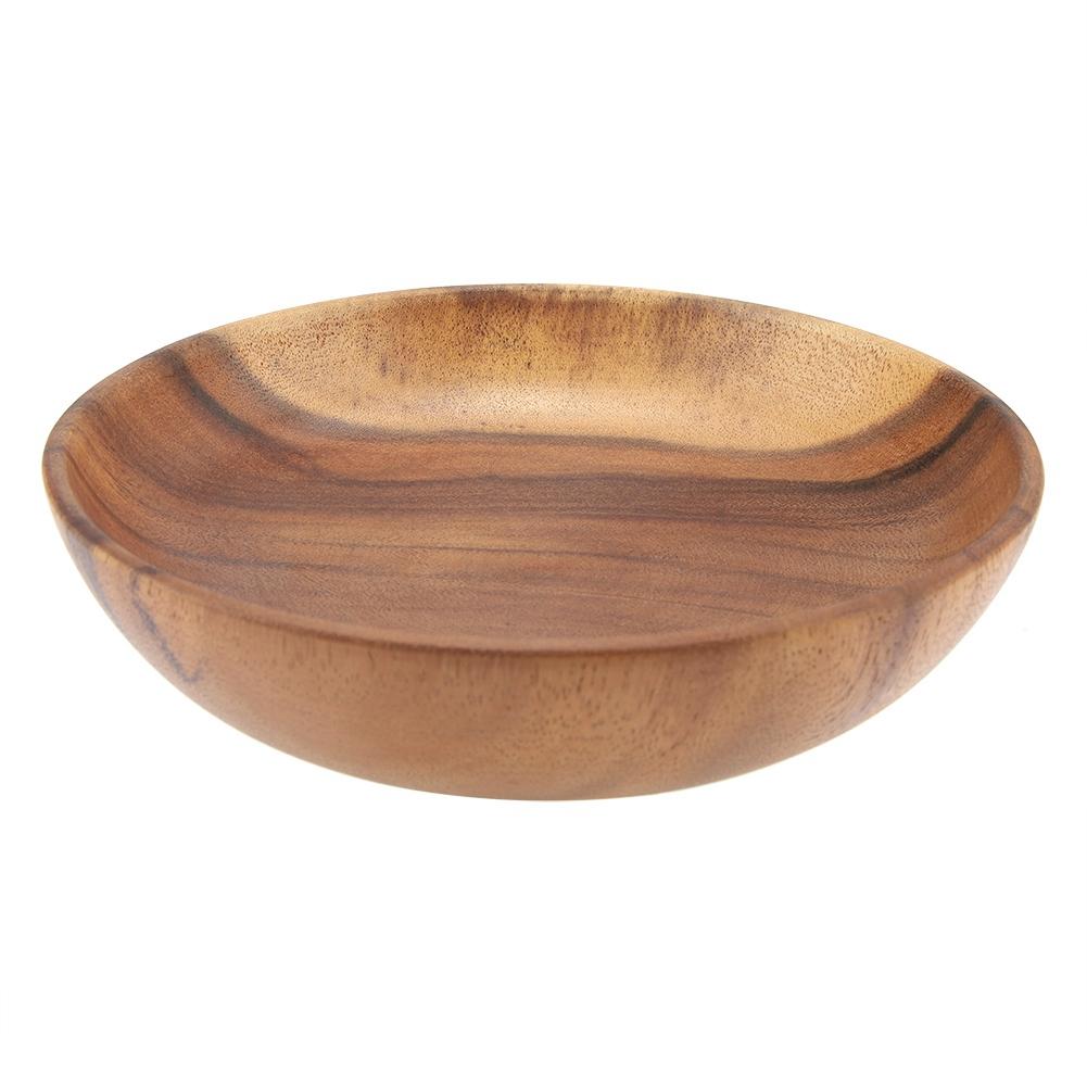 Solid Acacia Wooden Bowl for Salad Soup Rice Hand Made Wooden Bowl Kitchen Utensils
