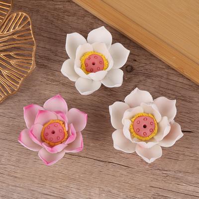 Ceramic Lotus Incense Burner Home Decor Incense Burner Stick Holder Buddhist Aromatherapy Incense Censer Use In Office Teahouse
