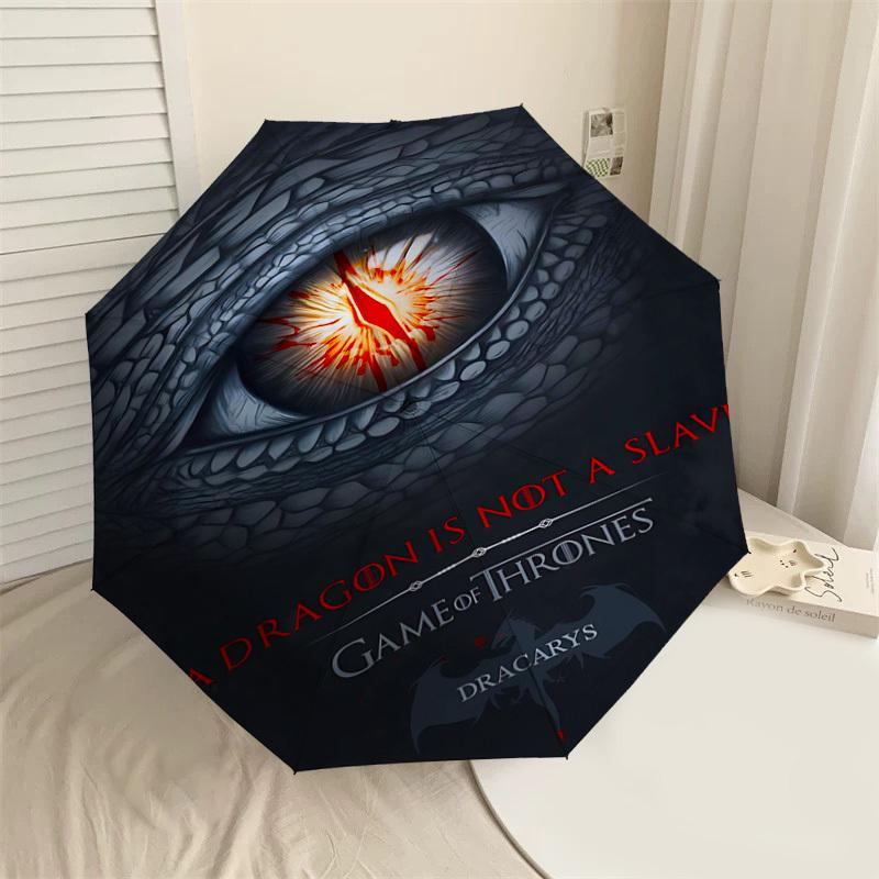 

1pc DRAGON SLAVE Folding umbrella automatic open/close, 8-Rib Durable Frame, Compact Folding Design, Ideal Birthday1107L