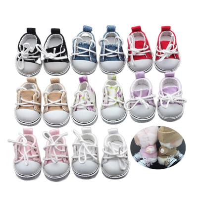 New Hobbies 3.5*2cm 17cm Labubu Shoes Multiple Styles Hand-made Dolls Shoes Labubu Accessories DIY Canvas Shoes for Labubu