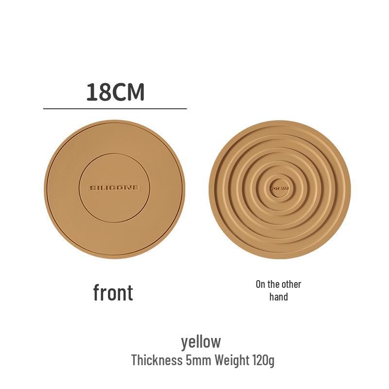 Silicone Heat-Resistant Mat for Table, Pot, Cup, Bowl, Dish, Plate, and Casserole - Anti-Scald, High-Temperature Dining Table Protector.