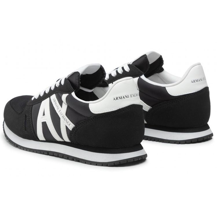 Armani Exchange Low-Top Lace-Up Sneakers Men Sneakers Black XUX017XCC68K489