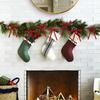 24Pcs Cable Tie Christmas Tree Bows Velvet Material Christmas Gift Bow Tie  Tree Wreaths