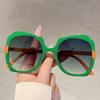 Fashion Butterfly Decoration Women's Shades Multi Color Gradient Designer Sunglasses Oversize Trendy Brand Sun Glasses