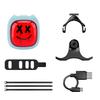 Bicycle Expression Tail Light with Brake Sensor Waterproof USB Rechargeable Universal MTB Road Mountain Bike Cycling Night Riding Warning Rear Lamp