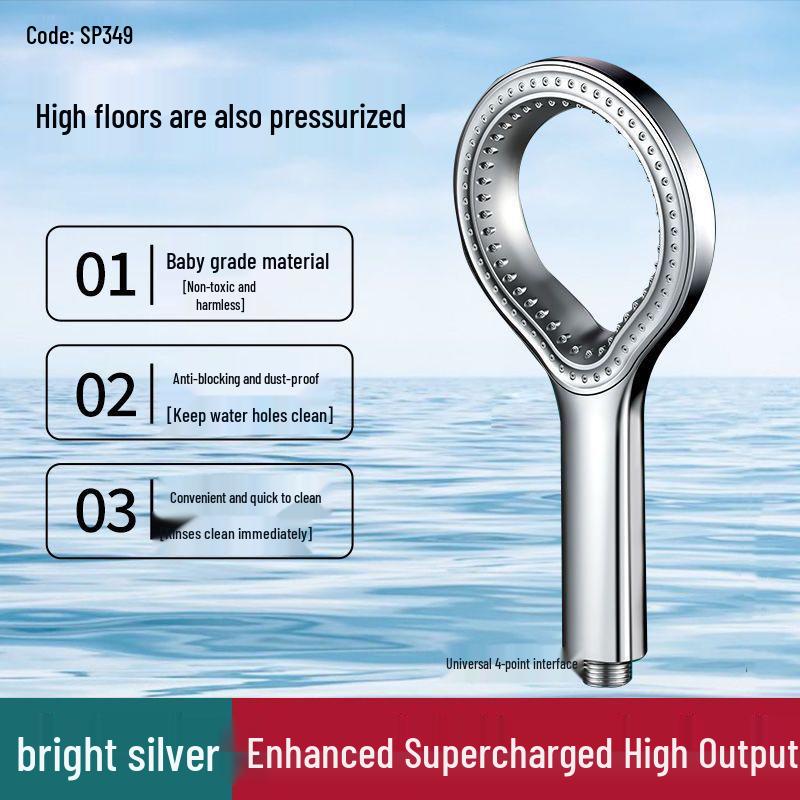High-Pressure Handheld Shower Booster