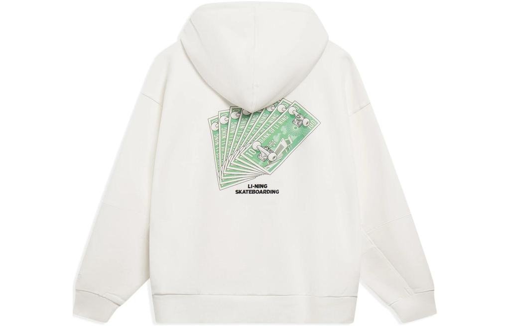 Men's Li-Ning Sweatshirts Unisex Ivory Hooded Moderate Other