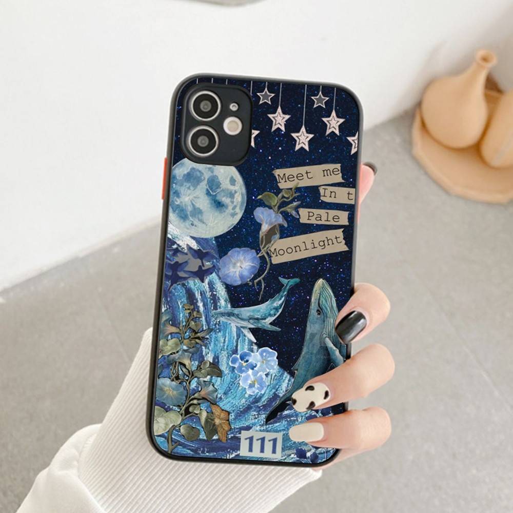 Classic Marine Animal Whale Phone Case For IPhone 14 11 12 13 Mini Pro Max 8 7 Plus X XR XS MAX Translucent Matte Cover