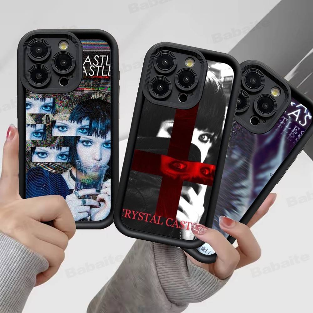 Electronic Band Crystal Castles Phone Case For IPhone 17 16 15 14 13 12 11 Pro Max Plus Silicone Shockproof Case