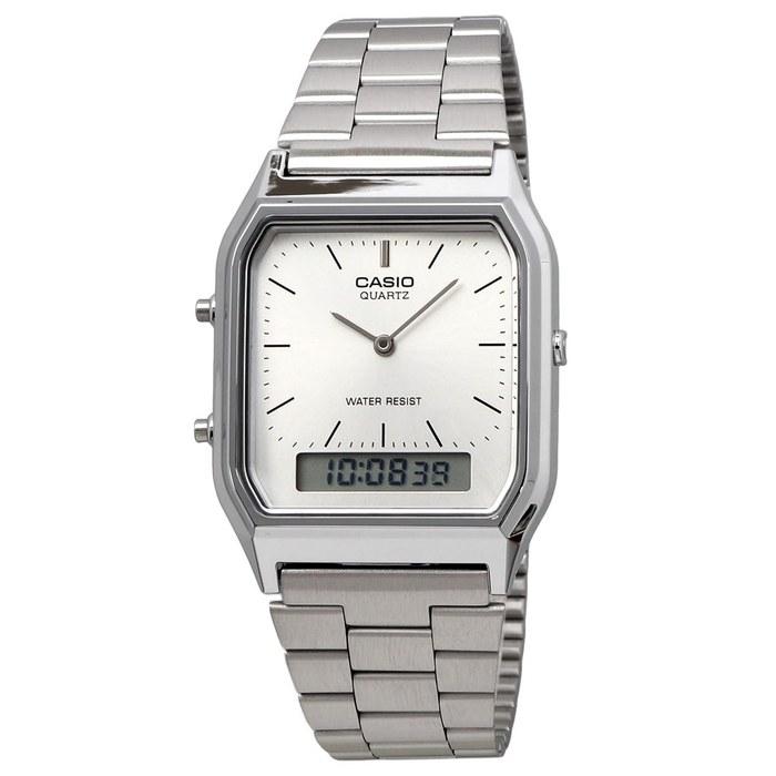 Casio AQ-230A-7AMQY Analog-Digital Quartz Watch, Silver