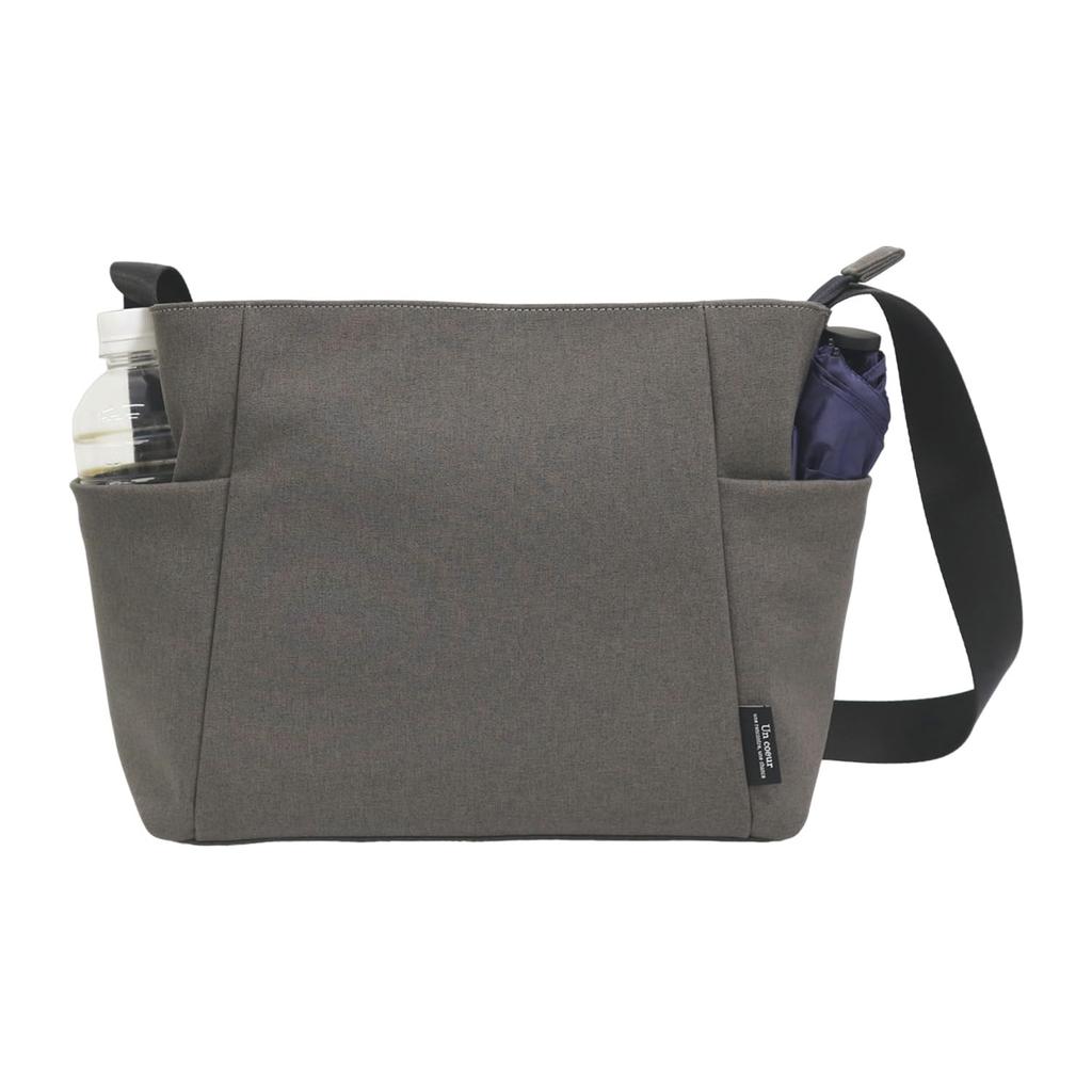 Uncool TORO 2 Shoulder Bag for Men, Large Capacity, A4 Size, PC, Casual, College, Business, Water-Repellent, Crossbody, K903063, Gray (15)