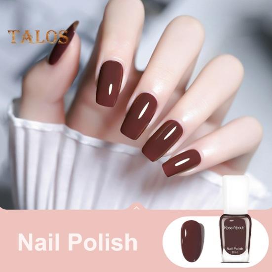 8ML Peelable Nail Polish Long Lasting Quick Drying Water-based Nail Lacquer DIY Nail Art Home Salon Women Toenail Fingernail Manicure Gel Polish