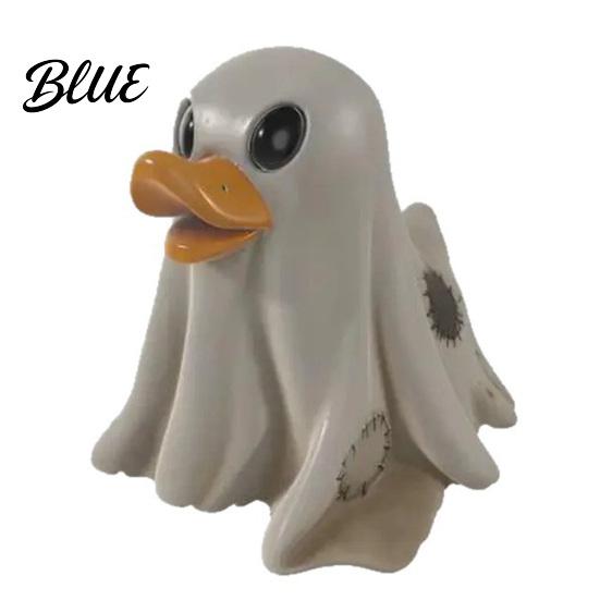 Halloween Decoration Resin Rubber Duck Cute Decor with Big Eyes & Orange Beak Party Duck Fade-Resistant for Indoor Outdoor Desktop Garden