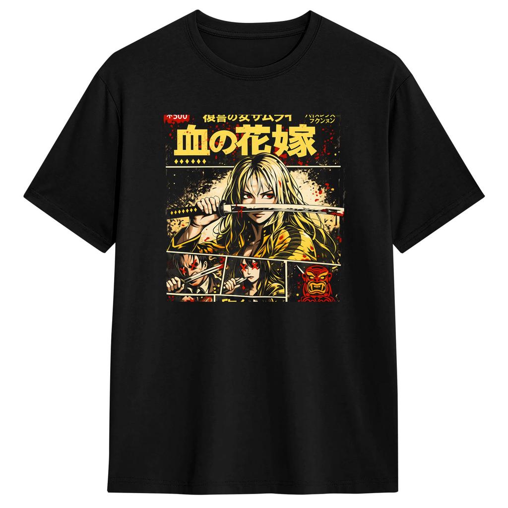 KILL BILL THE WHOLE BLOODY DROP TShirt Adult Vintage T Shirts Summer Crewneck Fashion Tees Printed Oversized Tops