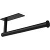 Theaoo Paper Towel Holder - Under Cabinet Paper Towel Holder for Kitchen, Adhesive Paper Towel Roll Rack for Bathroom Towel, Wall Mounted Matte Black
