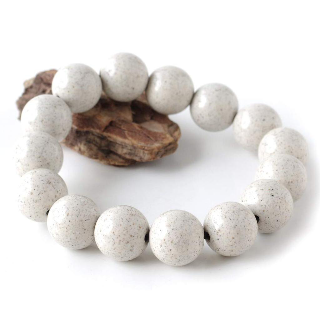 Hokutolite Bracelet Taiwanese Negative Ion Inner Diameter 15cm [GOLD STONE] 14mm, Origin, Tested, Radium, Approx.