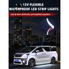 4Pcs Led Strip Lights for Car, 12inch Waterproof IP68 Car Underglow Strip White