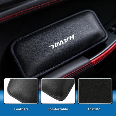 Car Leather Knee Pad Armrest Elbow Support Thigh Cushion Auto Accessories For Great Wall Haval F7 H6 H2 H3 H5 H7 H8 H9 M4 F7X