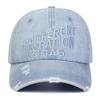 Unisex DIFFERENT Embroidery Adjustable Washed Denim Baseball Hat Retro Caps Spring Autumn Outdoor Sport Travel for Women Men