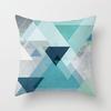 Simple Abstract Geometric Art Peach Leather Velvet Pillow, Fashionable and Comfortable Home Sofa Waist Cushion Pillow Cover