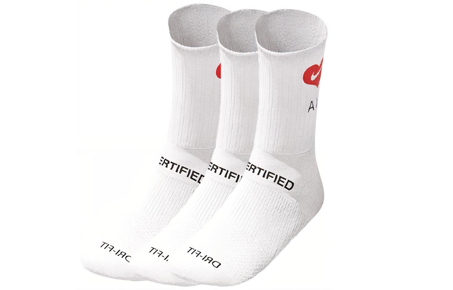 Nike X Drake Certified Lover Boy Socks 3 Pack White DH0479-100 XL