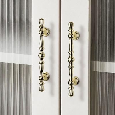 Zinc Alloy Cabinet Handle Nordic Style Copper Finish Drawer Handle Black Color Gold Finish Furniture Handle Home Hardware