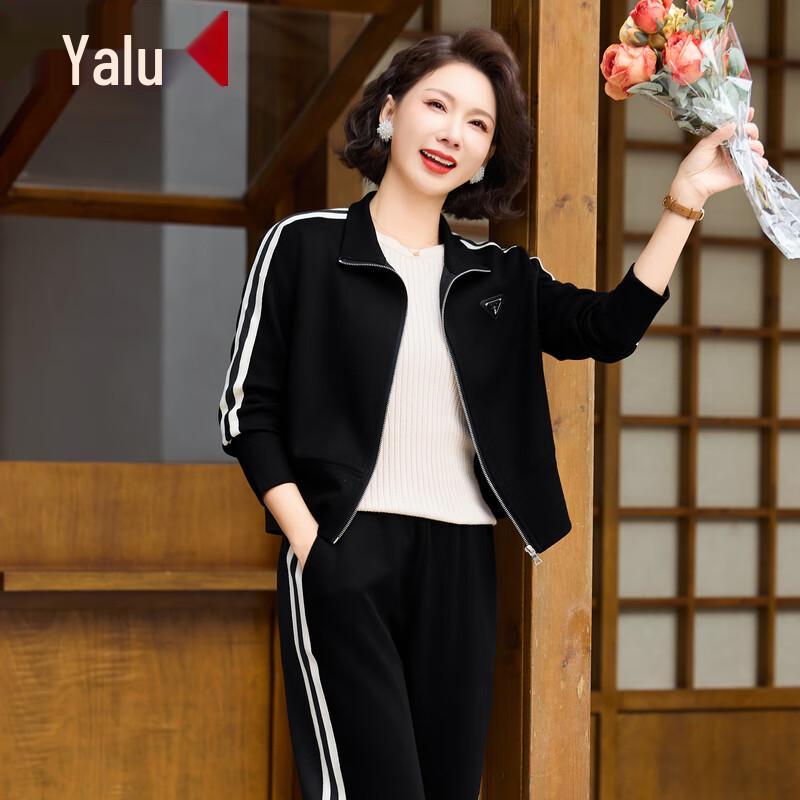 Yalu Women's Elegant Autumn Casual Sportswear Two-Piece Set