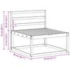 Outdoor Center Sofa Natural 79 x 83 x 73 cm