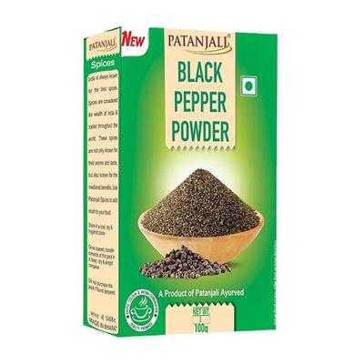 Gemahlener schwarzer Pfeffer (100 g), Schwarzes Pfefferpulver Patanjali