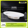 Commercial Melamine Oval Fish Platter with Stand