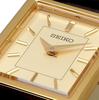 Seiko SWR110 Women's Quartz Watch Sapphire Crystal Gold Case Brown Leather Band Japan Made Elegant Dress