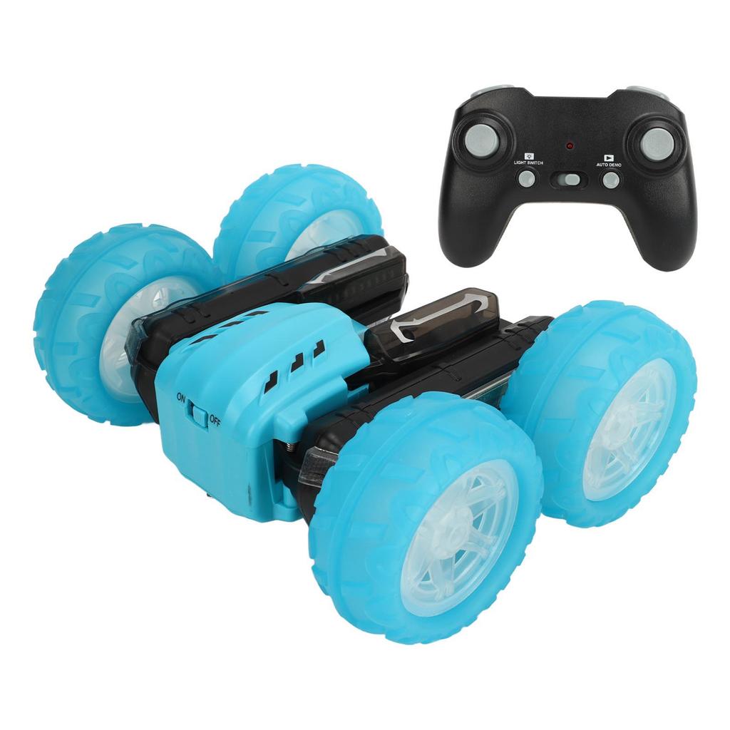 2.4G Double Sided RC Stunt Car 360 Degree Rotating Sound Light Rechargeable Remote Control Stunt Car