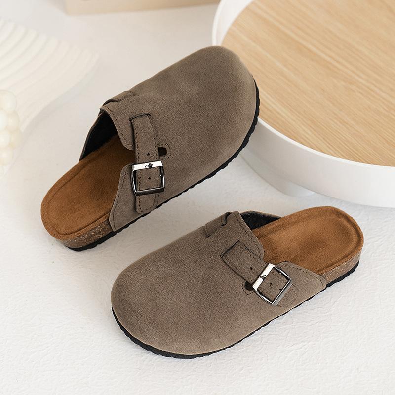 Kinderschuhe Frühling und Herbst Jungenschuhe Retro Mädchen Freizeitschuhe Kinder Zehengeschlossene Hausschuhe