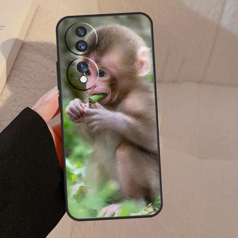 Cute Baby Monkey Animal Case For Honor X9b X9a X8a X7a X6a X6 X7 X8 X9 8X 9X Honor Magic 5 Pro 50 70 90 Lite Cover