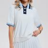 Womens Slim Fit Short Sleeve Polo T-Shirt Set Yoga Tennis Fitness Running Sportswear