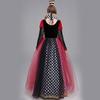 Halloween Kostüm Erwachsene Weiblich Hofkleid Herzkönigin Ballkleid Bühnenkostüm
