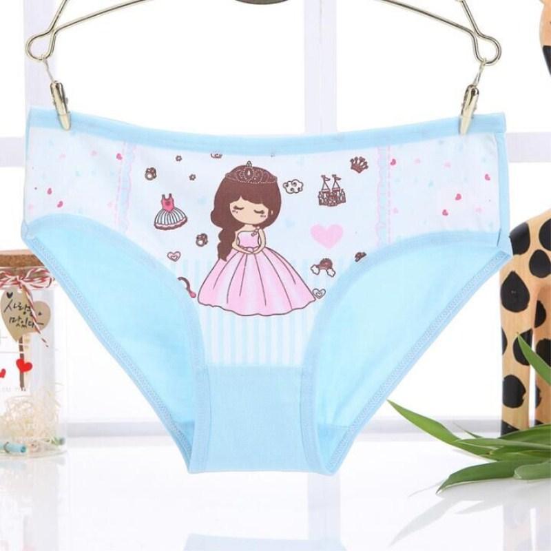 4Pc/lot Girls Briefs Kids Cotton Kids Underwear Panties Baby Girl Underwears Suit 2-10years